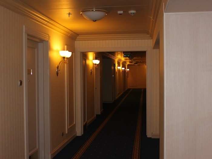 My room is right down this hallway.