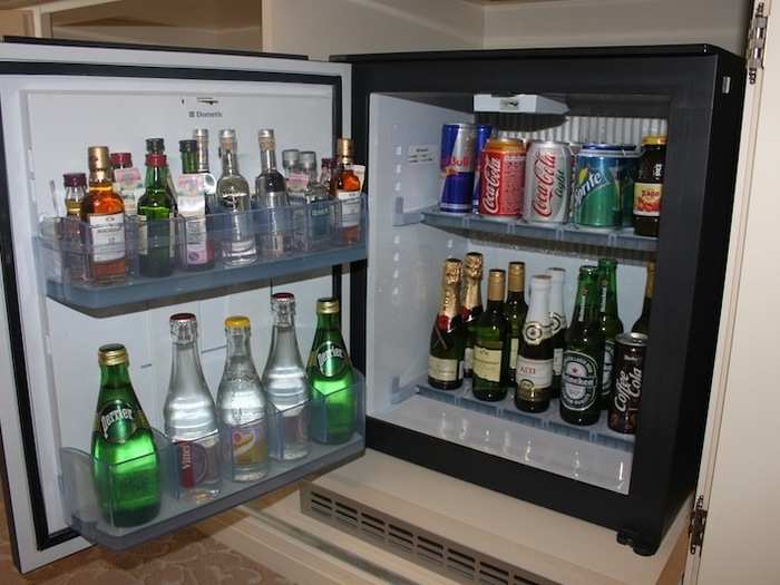 ...and a well-stocked minibar, you