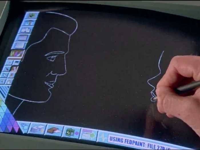 Based on the stylus, it looks like the Surface Pro beats the iPad in the Starship Troopers universe.