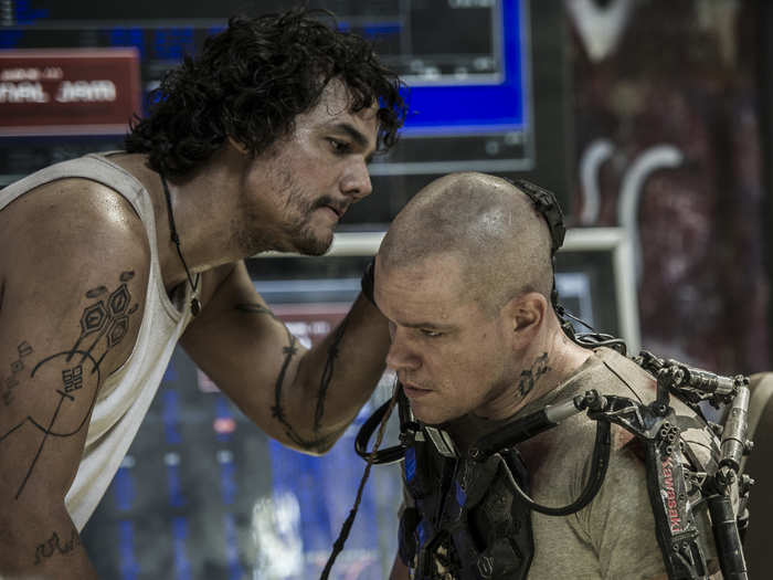 Everyone wants to get to Elysium. This man, Spider (Brazilian actor Wagner Moura) helps get people there illegally.