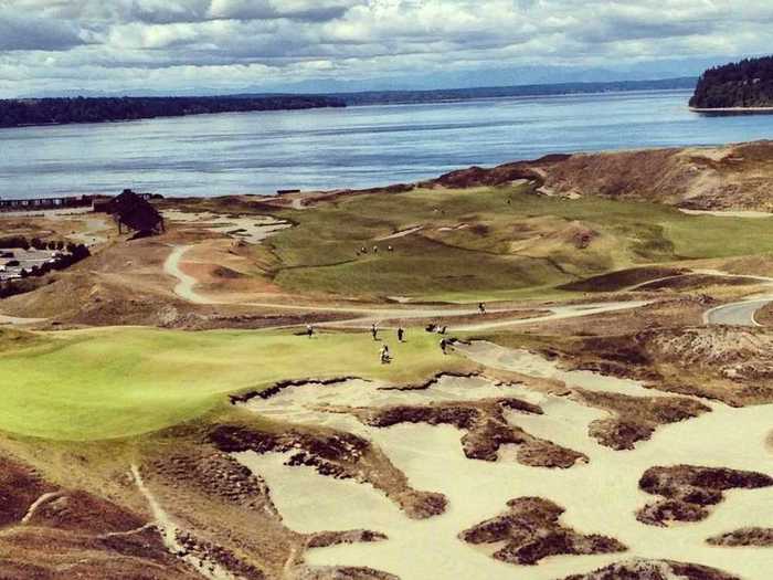 A links-style public course, Chambers Bay in Seattle, Washington, will host the U.S. Open in 2015. Designed by Robert Trent Jones, Jr., the course has jaw-dropping views of Puget Sound and undulating greens that make for challenging play.