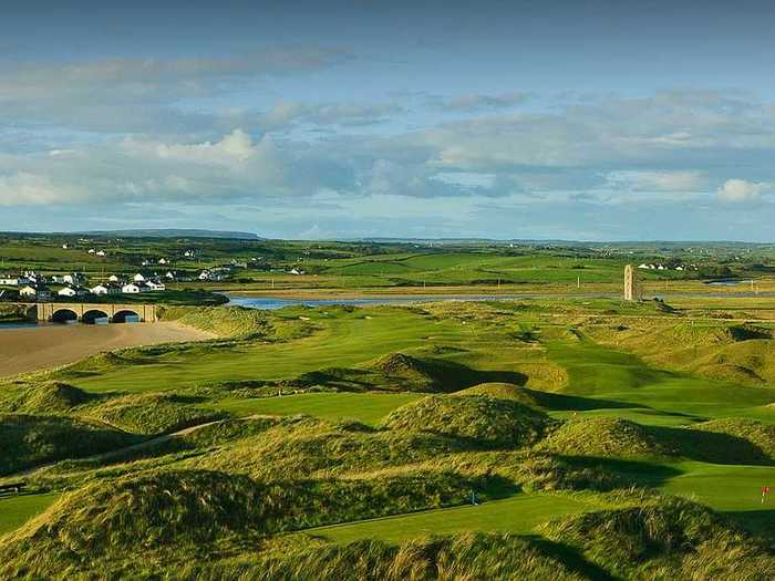 The Old Course at Lahinch in the north of Ireland is famed for its world-class terrain. Rolling dunes occasionally block views from the holes, making for a challenging but memorable game.