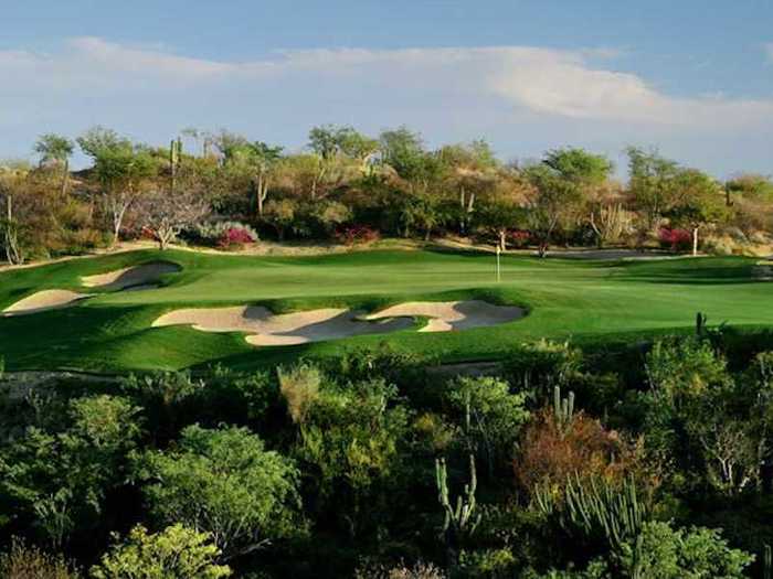 The course at Querencia in San Jose del Cabo, Mexico, features countoured fairways, uniquely shaped bunker stations, and ocean and desert views from every hole, making it a great course for players at any skill level.