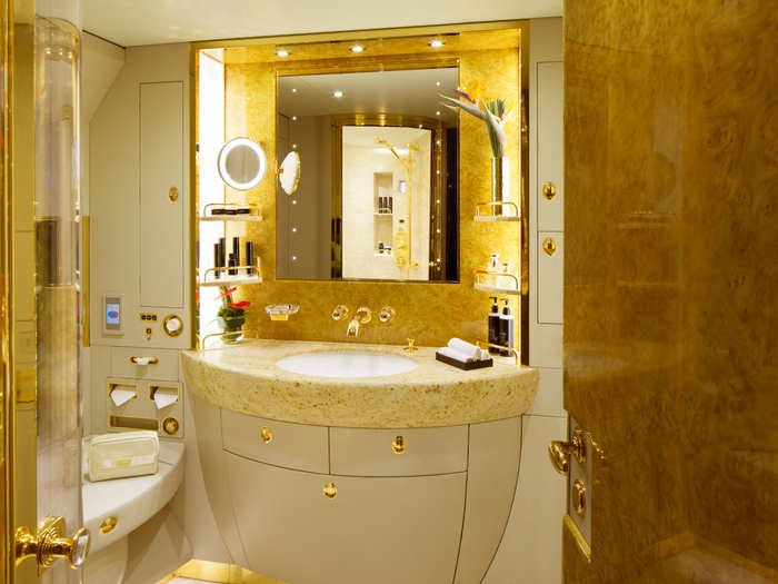 To stay fresh, Emirates offers passengers access to a Shower Spa.