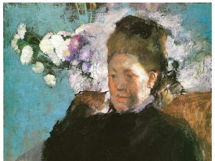 "Portrait Of A Woman" by Edgar Degas (1877). Degas was arguably the most versatile artist of his generation, impressive given that that generation also included Monet and Van Gogh.