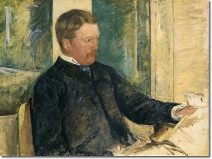 "Richard Cassatt" by Mary Cassatt (1880). Cassatt was an American painter who lived much of her life in France.