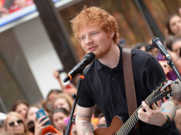 2. Ed Sheeran, Singer