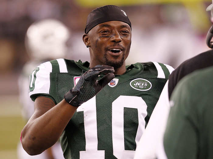 Santonio Holmes is one of the most explosive receivers in the NFL. He was cited for marijuana possession in 2008 and suspended for violating the substance abuse policy 2010