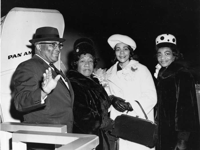 1964 - Coretta Scott King (second from the right) and Dr. Martin Luther King