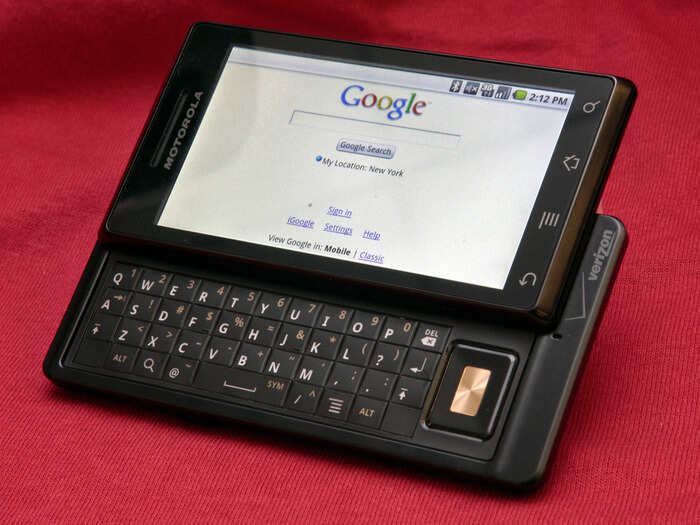 The Motorola Droid started the marketing trend of Android manufacturers differentiating themselves from the iPhone. Motorola touted the Droid