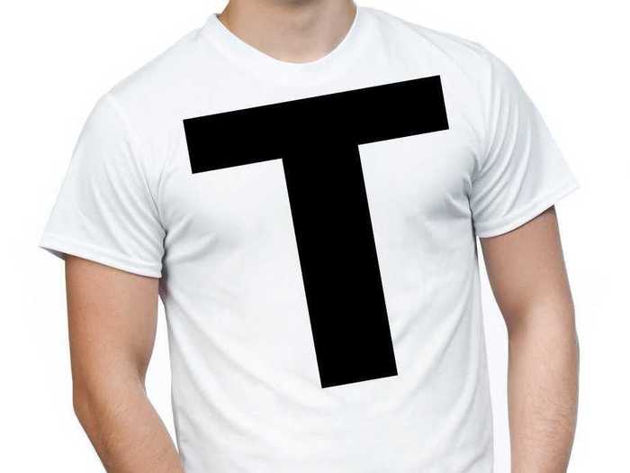 Guys should pick up a shirt with a "T" (we