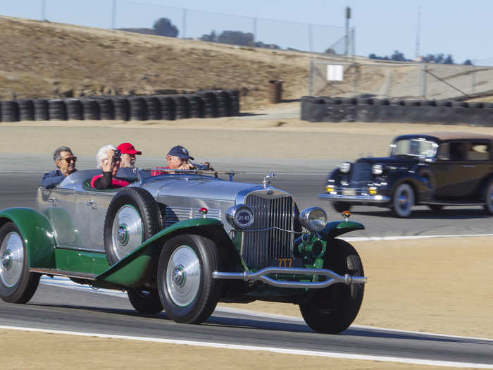 Having old, beautiful cars on its pavement was a change of pace for the track.