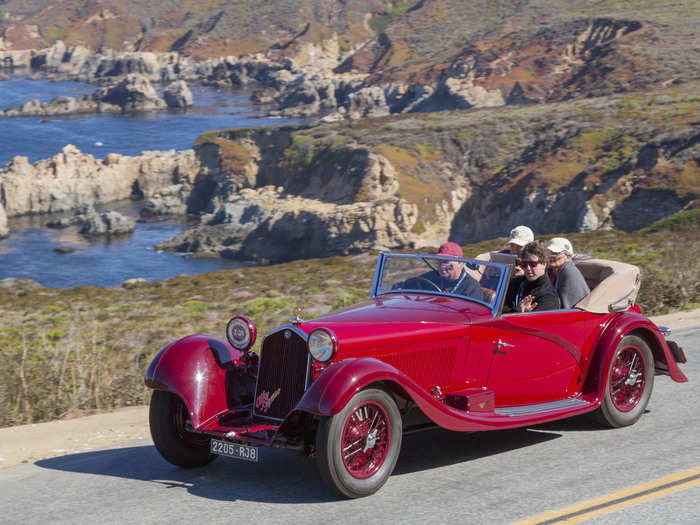 After hitting the track, the Tour made the 14-mile drive to Carmel-by-the-Sea.