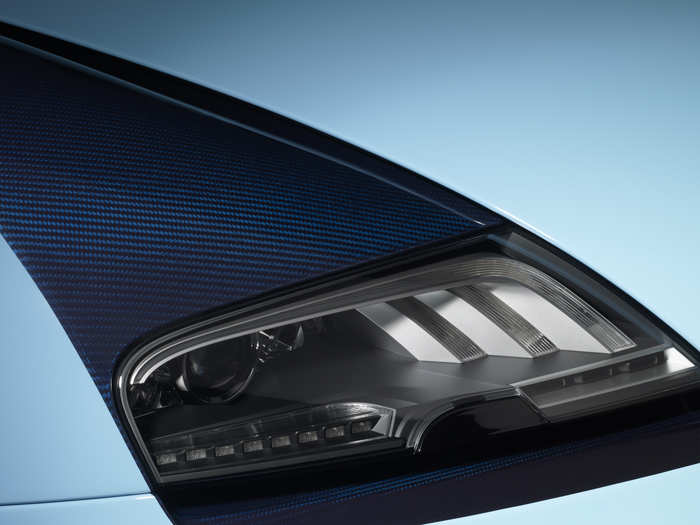 The unusual headlights give the car a modern feel.