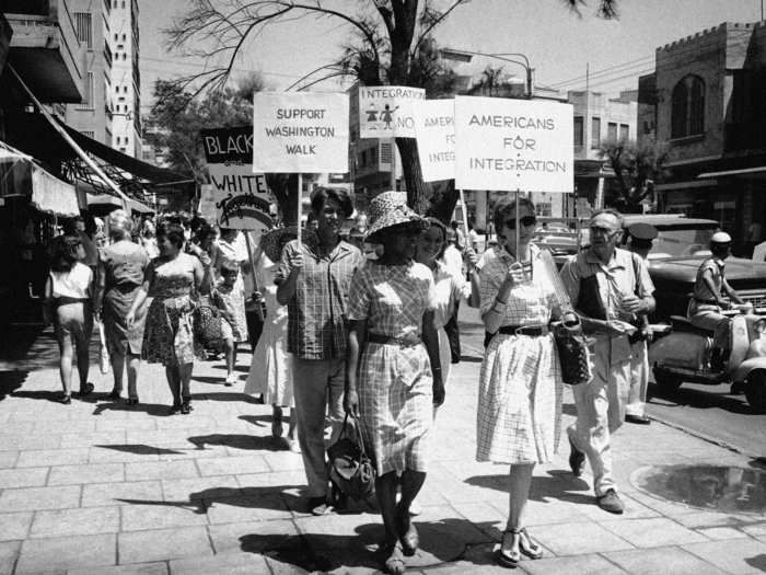 There was a chain reaction as sister protests for civil rights erupted across the globe.