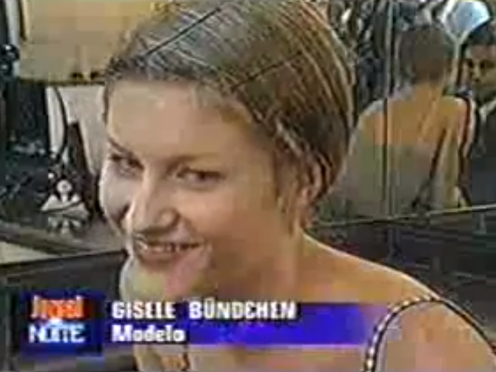 Gisele was discovered by a modeling scout in Brazil while eating a Big Mac. Her childhood nickname was "Olive Oyl," a reference to cartoon Popeye