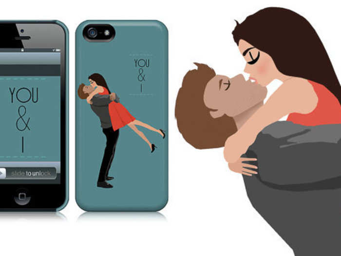 You, as a cartoon, on your iPhone case - $250.00. You can send this artist a photo of yourself, which she will then stylize onto your cell phone case.