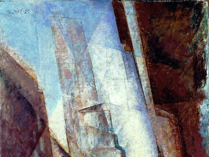 The artist of this work, Lyonel Feininger, used to say his paintings contained sound.