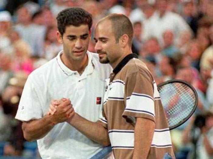 Agassi And Sampras Take It To The Street (1995)