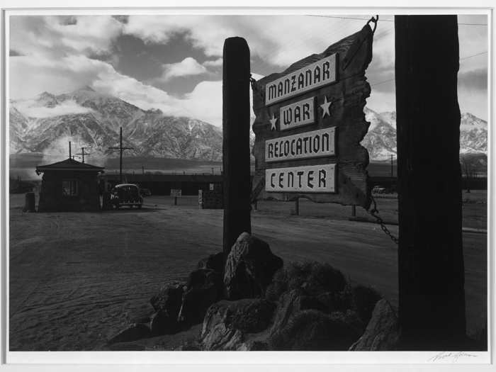 Manzanar was one of 10 sites where about 110,000 Japanese Americans were forced to live.