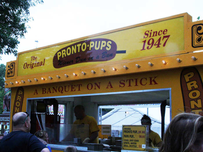 Pronto Pups are one of the historic food trucks at the fair. It