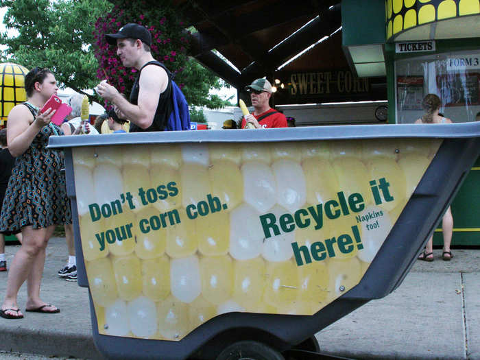 Just make sure to recycle! The Minnesota State Fair is very green.