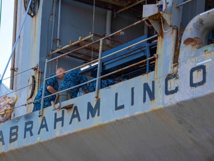 Each carrier has a 50-year life span and its maintenance schedule is plotted out from the day each keel is laid.