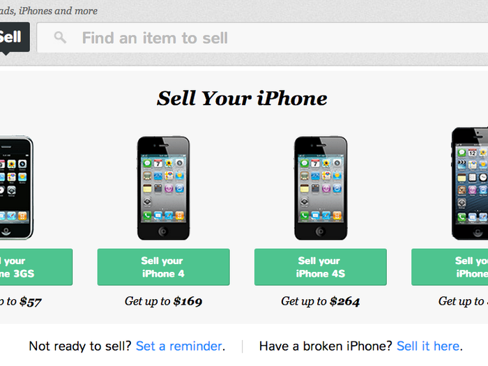 First they give you the models of iPhone that are sold via the site.
