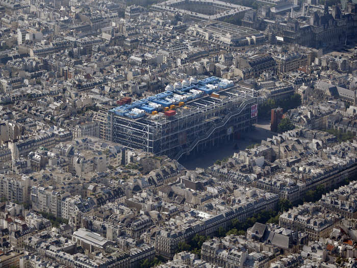 Many people consider the bizarre and modern-looking Pompidou Centre an eyesore. However you view it, there