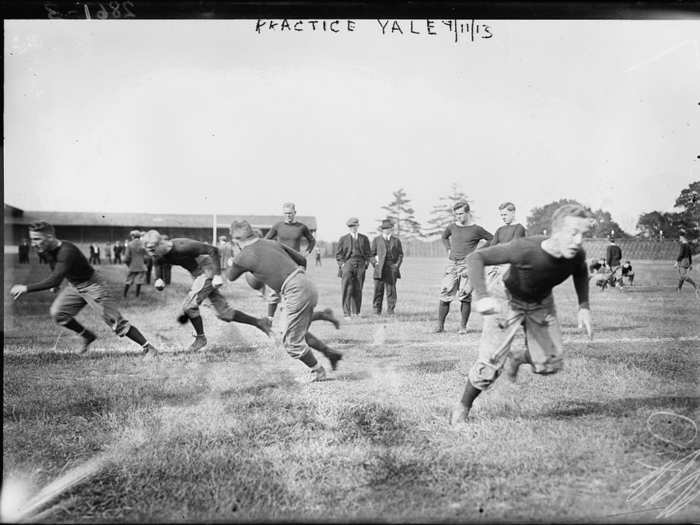 Yale practicing (1913)