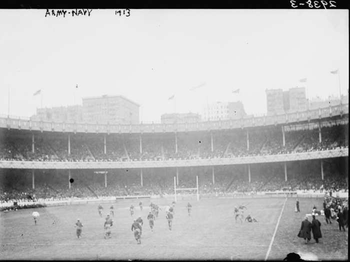 Army-Navy playing at the Polo Grounds (1913)