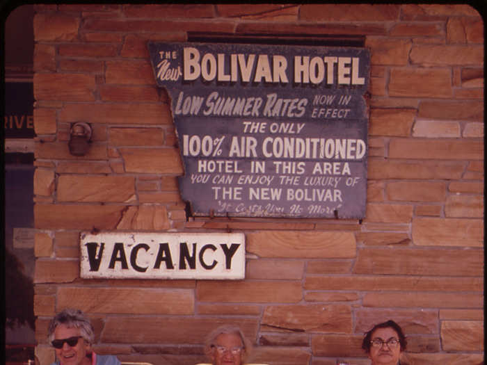 Inexpensive Retirement Hotels Were a Hallmark of the South Beach Area. A Favored Place Was the Front Porch, Where Residents Sat and Chatted Or Watched the Activities on the Beach. (Miami Beach)