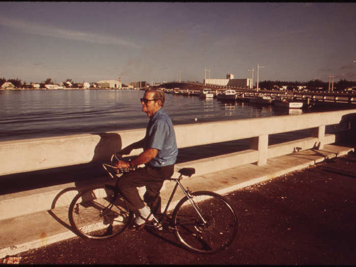 Retired Resident, Formerly a Worker Up North, at the Municipal Boat Docks. (Key West)