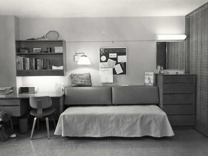 One student went minimalist in this 1960s snapshot.