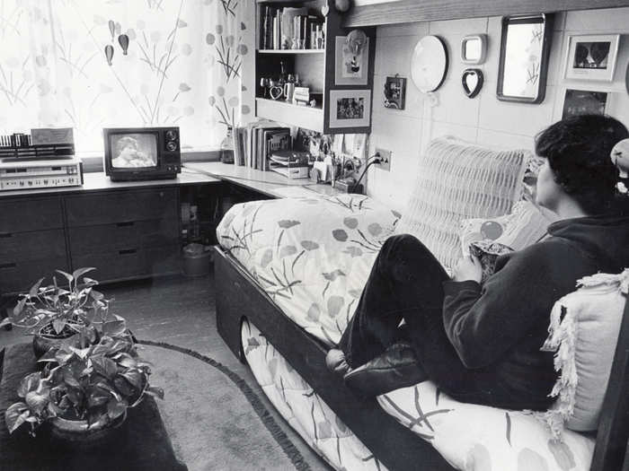 In the early 1980s, TVs started appearing in dorm rooms, distracting students everywhere.