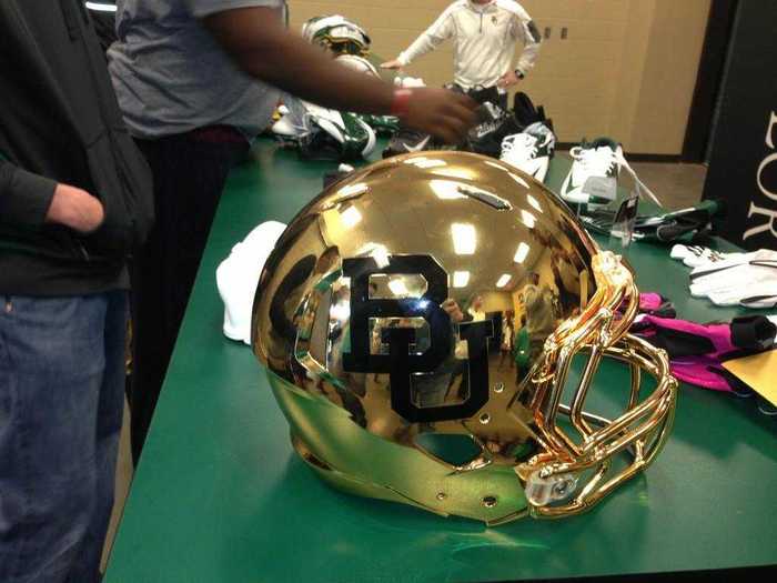 Chrome football helmets