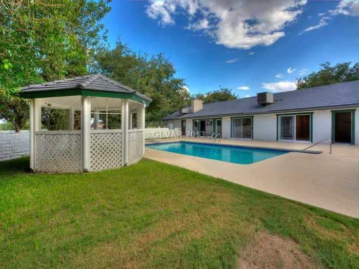 All the other houses have their own pools, too. Like this one.