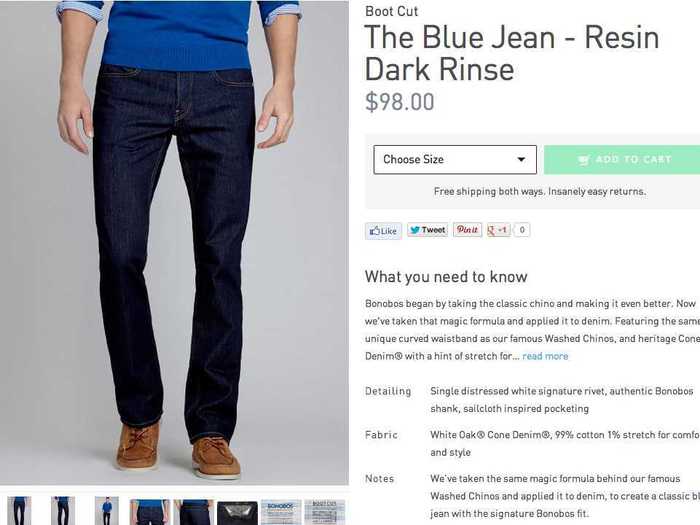 Jeans, under $100.