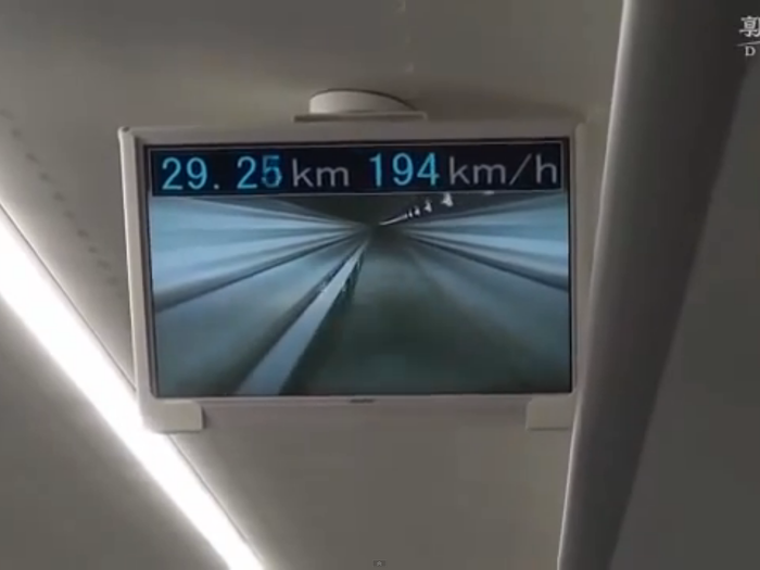 Onboard monitors give passengers a reading of what the train is doing, and a live video feed lets them see what