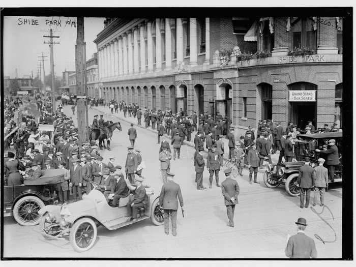 The main entrance to Shibe Park