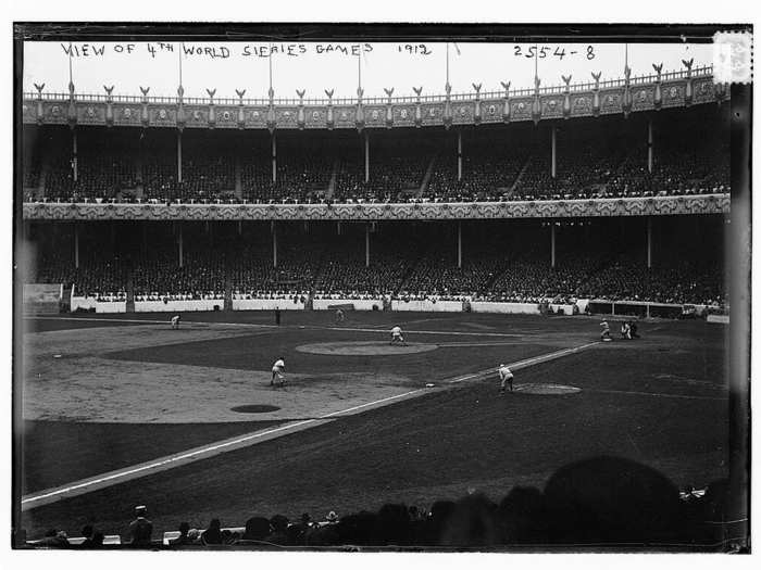 During the 1912 World Series