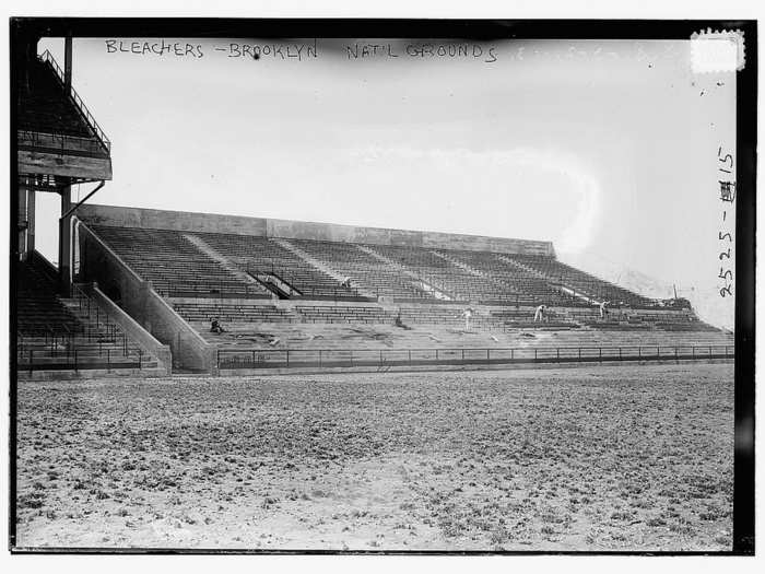 The bleachers under constructed