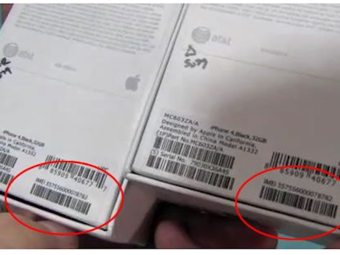 A fake iPhone 4 will look identical. But compare it doesn