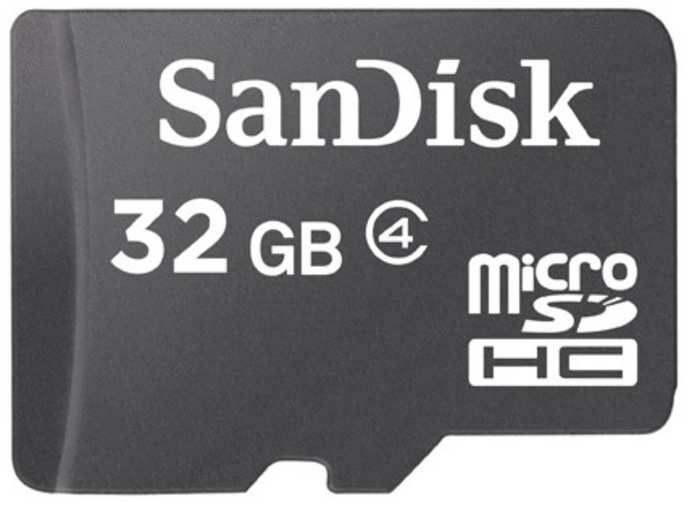 SanDisk DOES make a 32GB card. It looks like this. It also makes several 64GB cards. But the SanDisk logo is in red and some of the bigger capacity cards also use other colors.