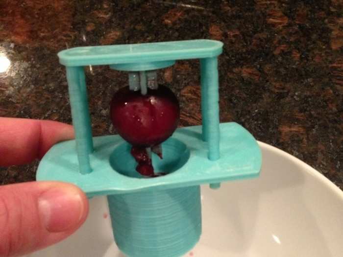 Love cherries and hate their pits? You can make this cherry pit remover.