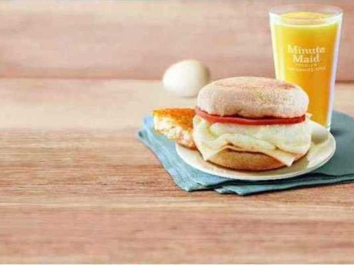 It also added healthier items like the Egg White Delight breakfast sandwich and Blueberry Pomegranate Smoothie.