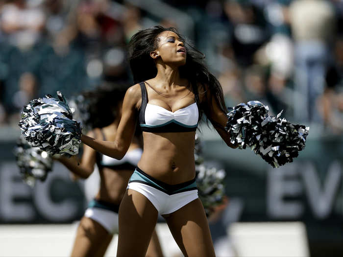 And the Eagles now. Their uniforms are brand new this year and designed by Vera Wang