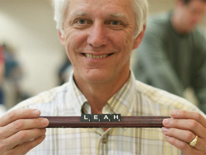 Tony Leah from Ajax, Ont. is a certified Scrabble tournament director.