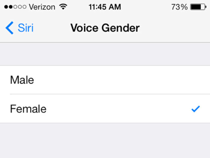 You can also switch Siri