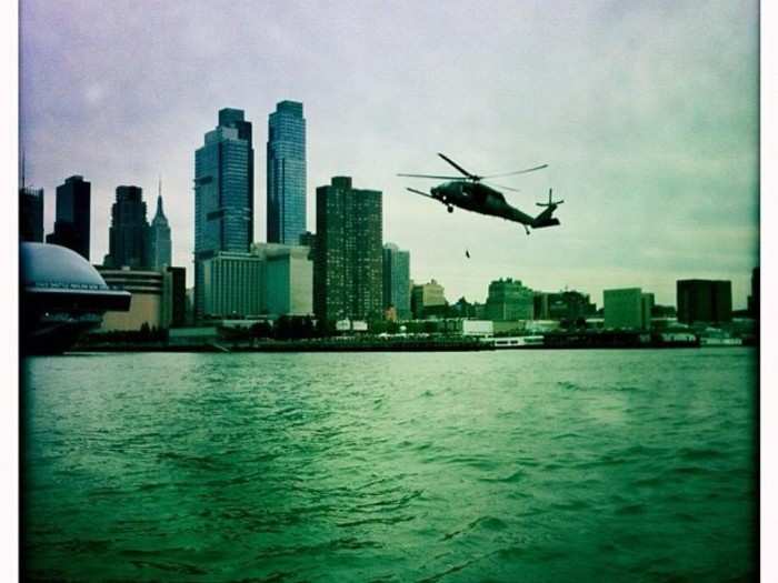 Heliborne water rescue demonstration ... just to show folks what tax dollars go toward.